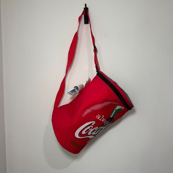 1999 Coca Cola Coke Can Cooler Bag With Straps -‎ 12" x 8" New Old Stock - Picture 2 of 10